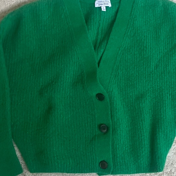 & Other Stories V-Neck Cardigan Emerald Green Size Small - Picture 5 of 12